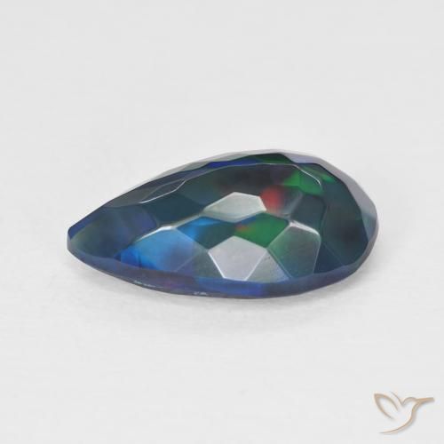 Opale Multicolore naturale da 2.34 ct, Forma a pera, Traslucido