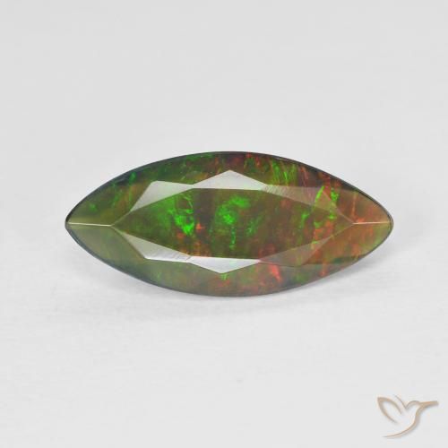 1.53ct Naturale Multicolore Opale, Taglio marquise, Traslucido, Photo A