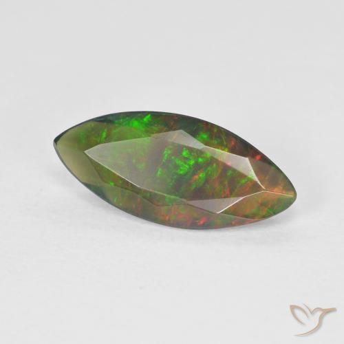 Opale Multicolore naturale da 1.53 ct, Taglio marquise, Traslucido