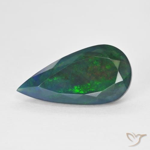 3.48ct Naturale Multicolore Opale, Forma a pera, Traslucido