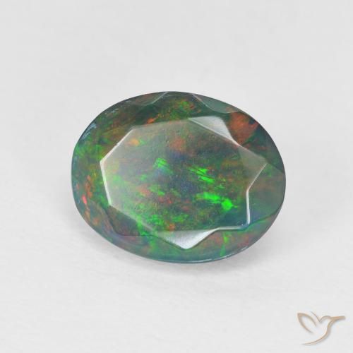 Gemme di Opale Multicolore naturale da 1.25 ct, Ovale, Traslucido