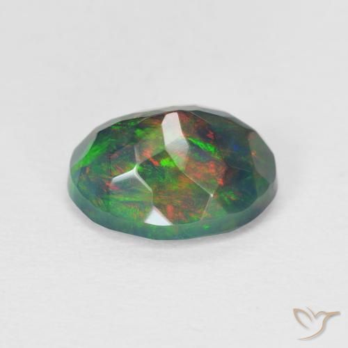 Gemme di Opale Multicolore naturale da 1.25 ct, Ovale, Traslucido