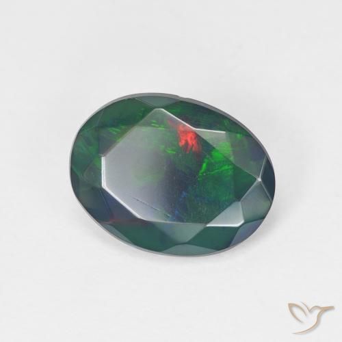 Opale Multicolore naturale da 1.44 ct, Ovale, Traslucido