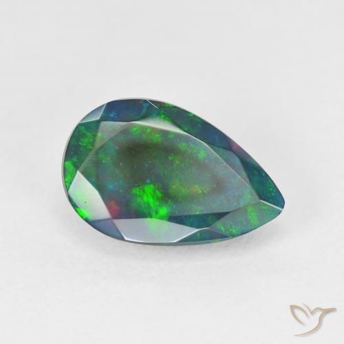 Opale Multicolore naturale da 1.90 ct, Forma a pera, Traslucido