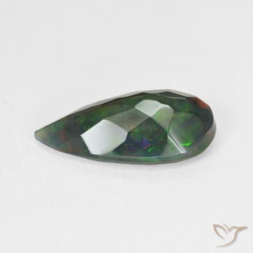 Opale Multicolore naturale da 2.06 ct, Forma a pera, Traslucido