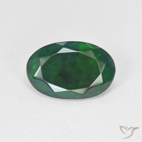 1.52ct Naturale Multicolore Opale, Ovale, Traslucido