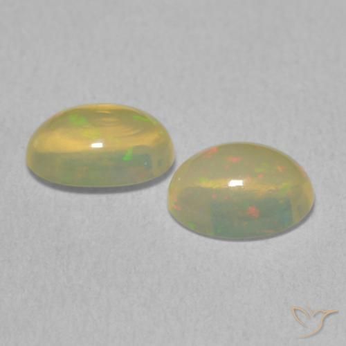Gemme di Opale Multicolore naturale da 1.62 ct, Ovale, Trasparente