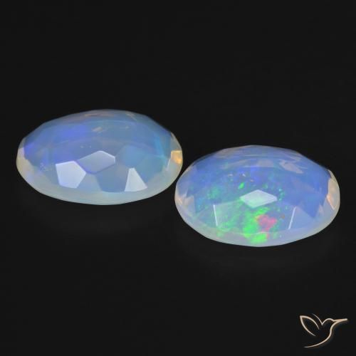 Gemme di Opale Multicolore naturale da 2.89 ct, Ovale, Trasparente