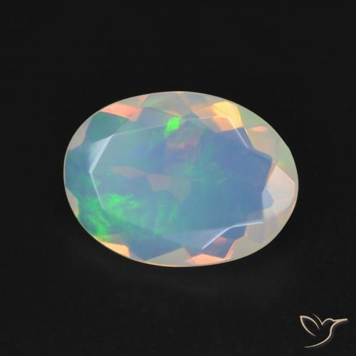 Opale Multicolore naturale da 2.05 ct, Ovale, Trasparente