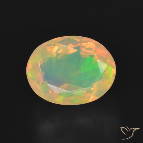2.34ct Naturale Multicolore Opale, Ovale, Trasparente