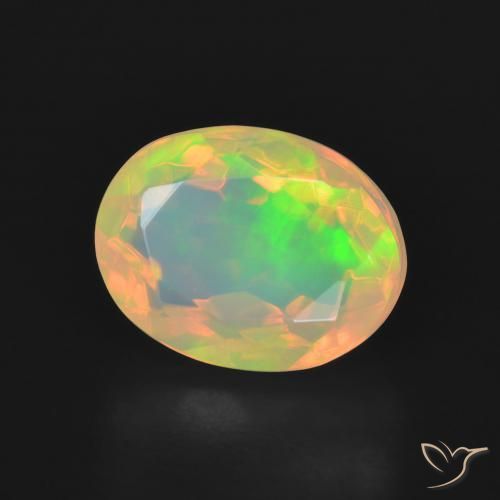 Opale Multicolore naturale da 2.34 ct, Ovale, Trasparente