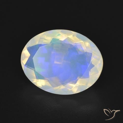 Opale Multicolore naturale da 3.07 ct, Ovale, Trasparente