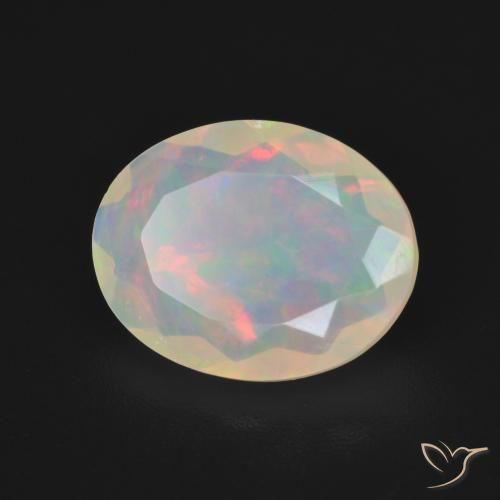 Opale Multicolore naturale da 2.16 ct, Ovale, Trasparente