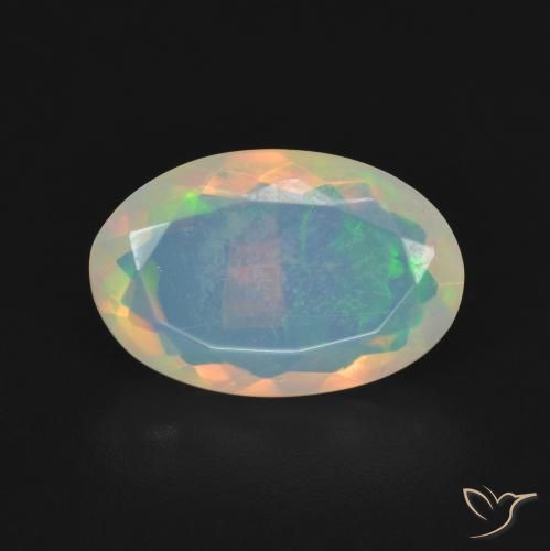 2.34ct Naturale Multicolore Opale, Ovale, Trasparente