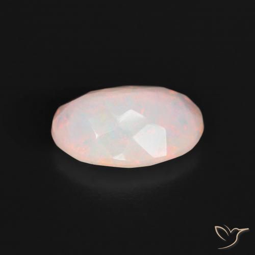 Opale Multicolore Bianco naturale da 1.87 ct, Ovale, Traslucido