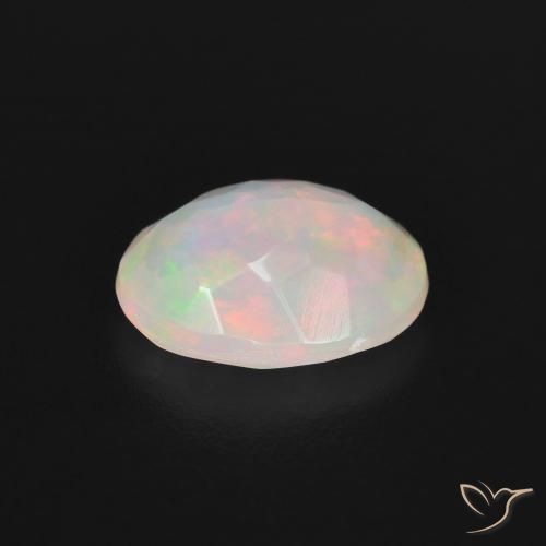 Opale Multicolore Bianco naturale da 1.62 ct, Ovale, Trasparente
