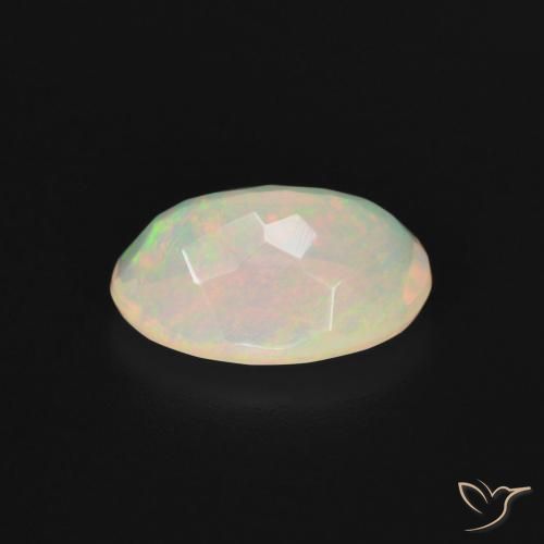 Opale Multicolore Bianco naturale da 1.90 ct, Ovale, Trasparente