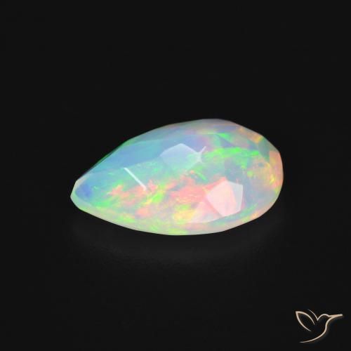 Opale Multicolore naturale da 1.79 ct, Forma a pera, Traslucido