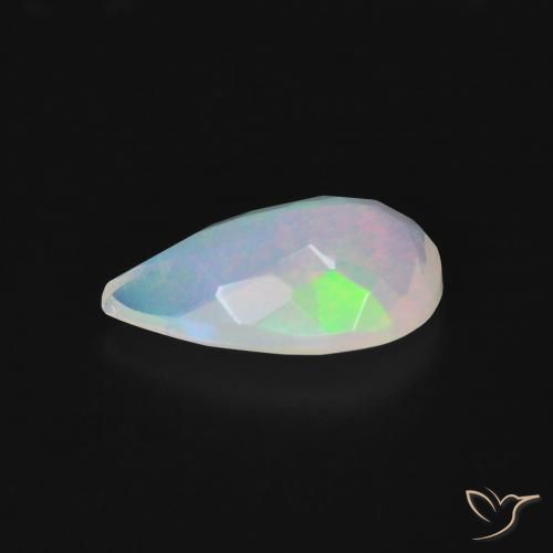 Opale Multicolore naturale da 1.37 ct, Forma a pera, Trasparente