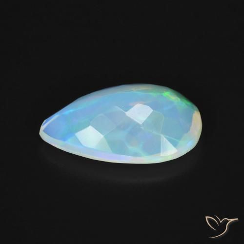 Opale Multicolore naturale da 2.40 ct, Forma a pera, Trasparente