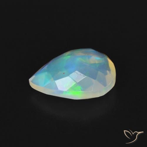 Opale Multicolore naturale da 1.16 ct, Forma a pera, Trasparente