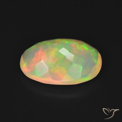 Opale Multicolore naturale da 3.13 ct, Ovale, Trasparente