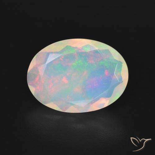 2.94ct Naturale Multicolore Opale, Ovale, Trasparente