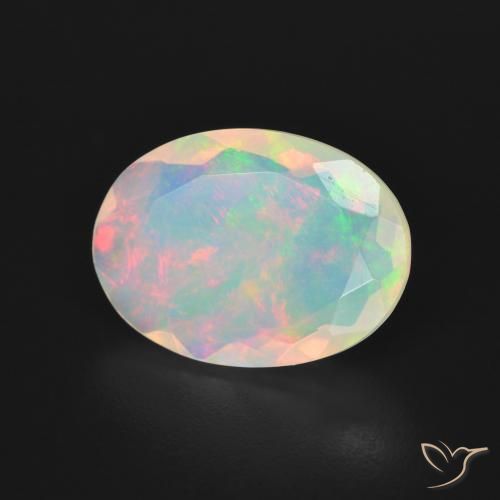 Opale Multicolore naturale da 2.94 ct, Ovale, Trasparente