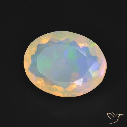 Opale Multicolore naturale da 3.31 ct, Ovale, Opaco