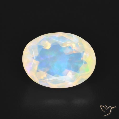 2.60ct Naturale Multicolore Opale, Ovale, Trasparente