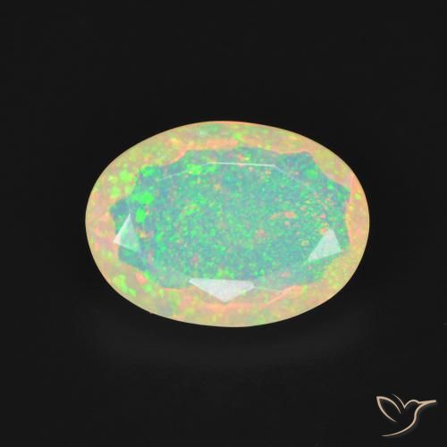 1.93ct Naturale Multicolore Opale, Ovale, Trasparente