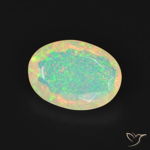 Opale Multicolore naturale da 1.93 ct, Ovale, Trasparente
