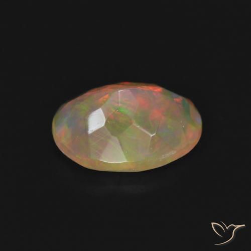 Opale Multicolore naturale da 1.27 ct, Ovale, Trasparente