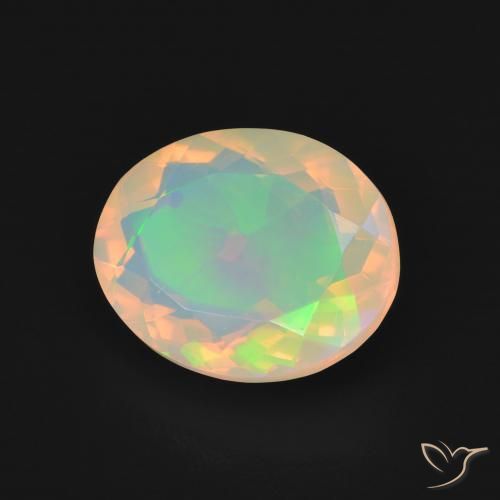Opale Multicolore naturale da 2.96 ct, Ovale, Trasparente