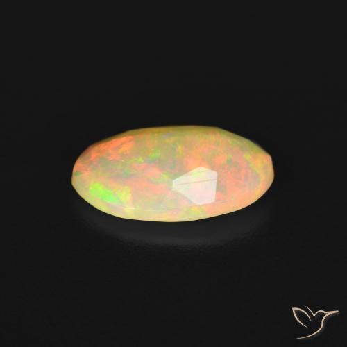 Opale Multicolore naturale da 1.27 ct, Ovale, Trasparente