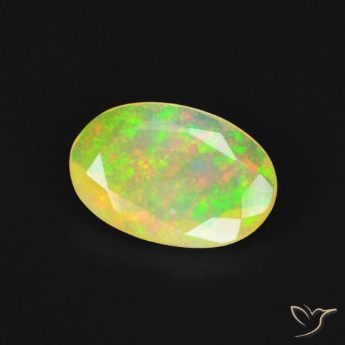 Opale Multicolore naturale da 1.26 ct, Ovale, Trasparente