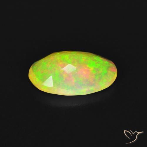 Opale Multicolore naturale da 1.26 ct, Ovale, Trasparente
