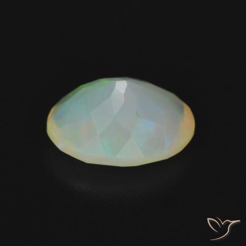 Opale Multicolore naturale da 1.13 ct, Ovale, Trasparente