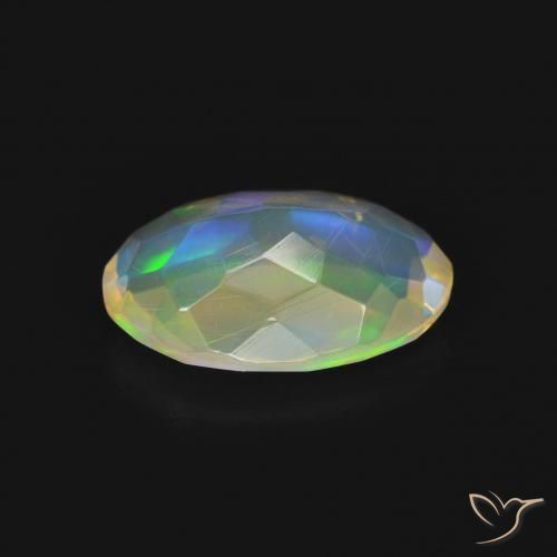 Opale Multicolore naturale da 1.00 ct, Ovale, Trasparente
