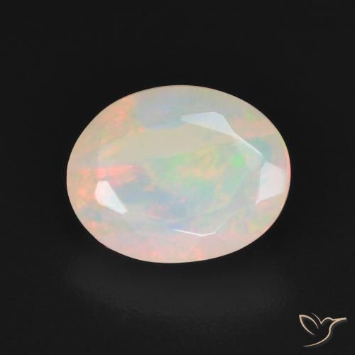 1.48ct Naturale Multicolore Opale, Ovale, Traslucido