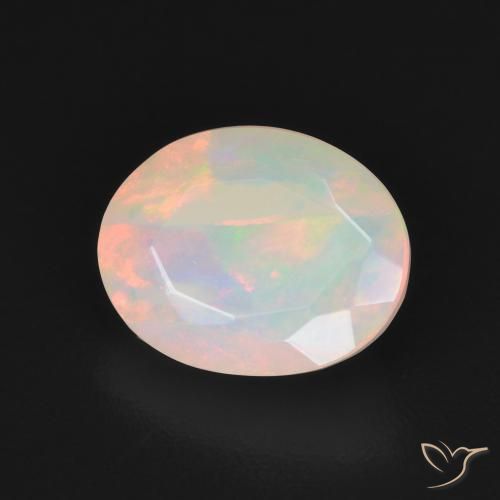 Opale Multicolore naturale da 1.48 ct, Ovale, Traslucido