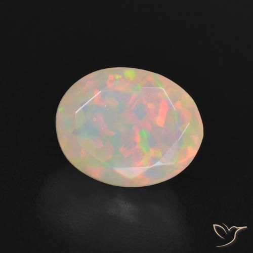 Opale Multicolore naturale da 1.59 ct, Ovale, Traslucido