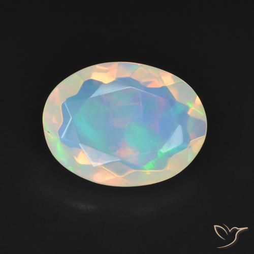 2.82ct Naturale Multicolore Opale, Ovale, Trasparente