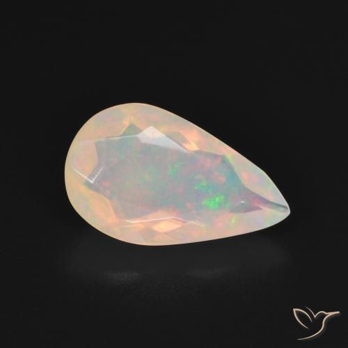 Opale Multicolore naturale da 1.50 ct, Forma a pera, Trasparente