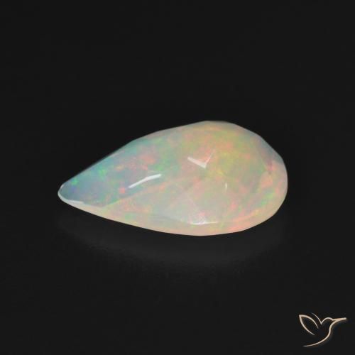 Opale Multicolore naturale da 1.50 ct, Forma a pera, Trasparente