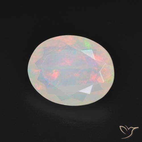 Opale Multicolore naturale da 2.64 ct, Ovale, Trasparente