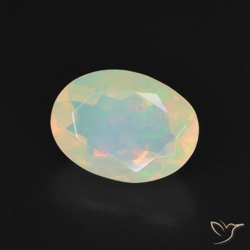 Opale Multicolore naturale da 1.53 ct, Ovale, Trasparente
