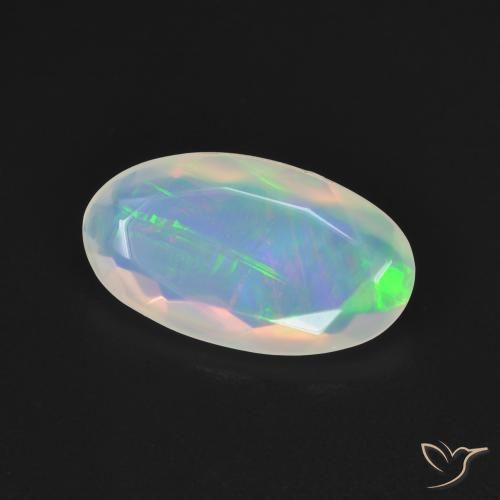 Opale Multicolore naturale da 1.33 ct, Ovale, Trasparente