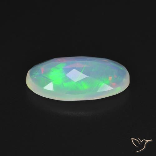 Opale Multicolore naturale da 1.33 ct, Ovale, Trasparente