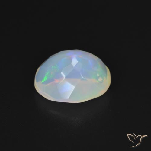 Opale Multicolore Bianco naturale da 1.75 ct, Ovale, Trasparente